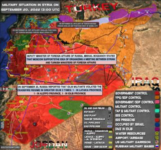 Military Situation In Syria On September 20, 2022 (Map Update)