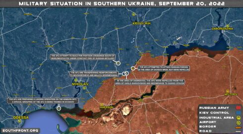 Military Situation In Southern Ukraine On September 20, 2022 (Map Update)