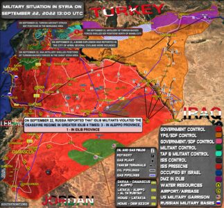 Military Situation In Syria On September 22, 2022 (Map Update)