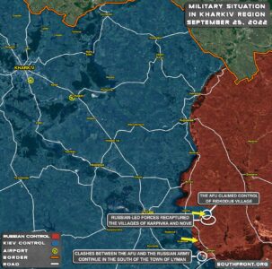 Ukrainian Offensive In Kharkiv Region On September 25, 2022 (Map Update)