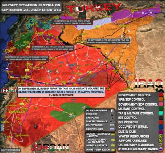 Military Situation In Syria On September 26, 2022 (Map Update)