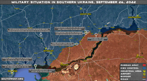 Military Situation In Southern Ukraine On September 26, 2022