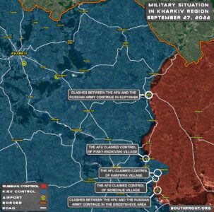Ukrainian Offensive In Kharkiv Region, Ukraine, On September 27, 2022 (Map Update)