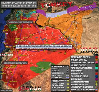 Military Situation In Syria On October 22, 2022 (Map Update)
