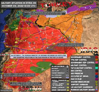 Military Situation In Syria On October 3, 2022 (Map Update)