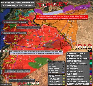 Military Situation In Syria On October 4, 2022 (Map Update)