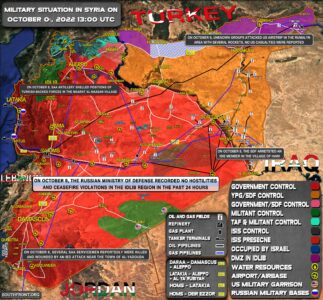 Military Situation In Syria On October 9, 2022 (Map Update)