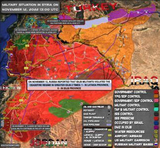 Military Situation In Syria On November 12, 2022 (Map Update)