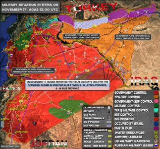 Military Situation In Syria On November 17, 2022