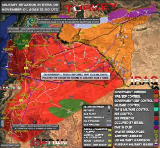 Military Situation In Syria On November 1, 2022 (Map Update)