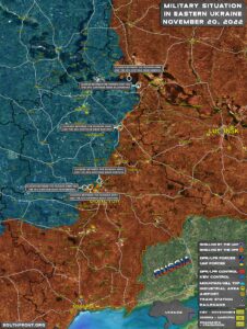 Military Situation In Eastern Ukraine On November 20, 2022 (Map Update)