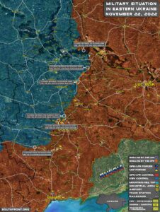 Military Situation In Eastern Ukraine On November 22, 2022 (Map Update)