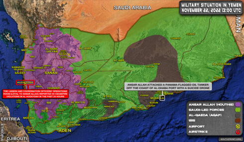 Military Situation In Yemen On November 22, 2022 (Map Update)