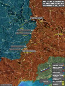 Military Situation In Eastern Ukraine On November 26, 2022 (Map Update)