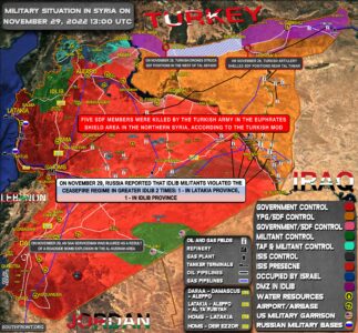 Military Situation In Syria On November 29, 2022 (Map Update)