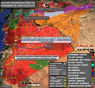 Military Situation In Syria On November 3, 2022 (Map Update)