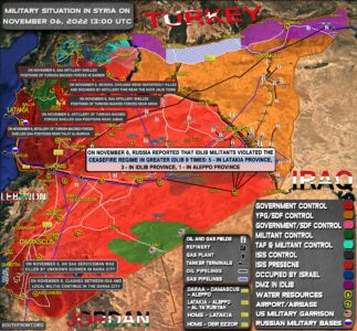Military Situation In Syria On November 6, 2022 (Map Update)