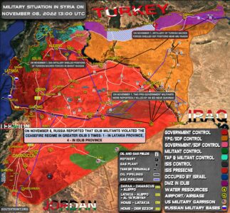 Military Situation In Syria On November 8, 2022 (Map Update)