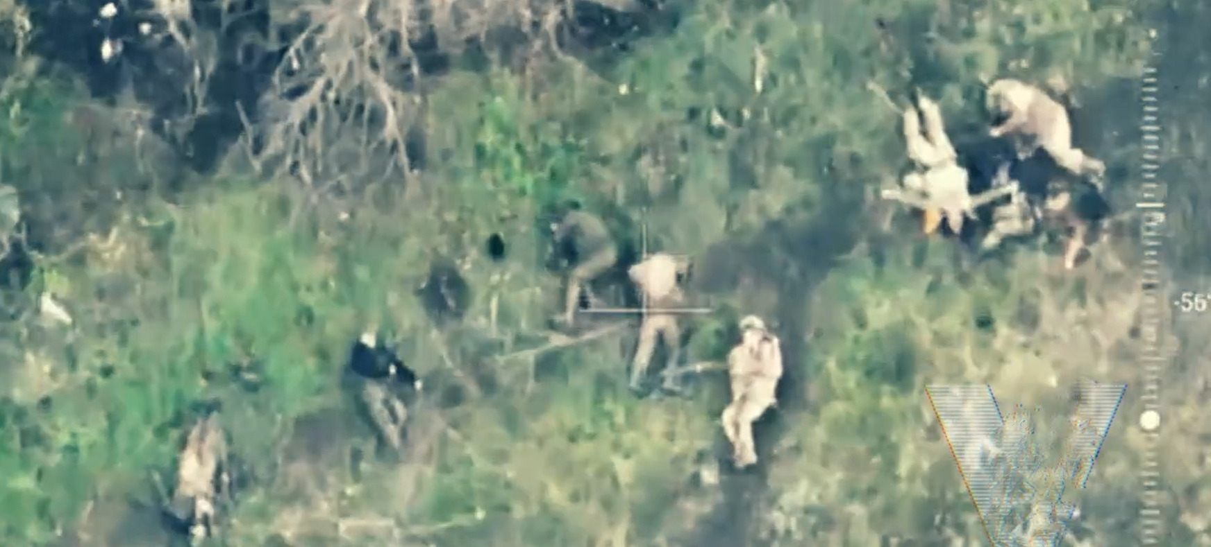 Видео снятое хохлами. Убитые российские солдаты.