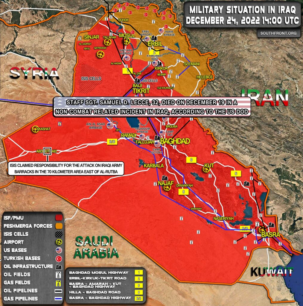 Military Situation In Iraq On December 24, 2022 (Map Update)