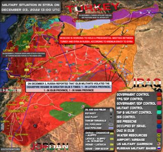 Military Situation In Syria On December 3, 2022 (Map Update)