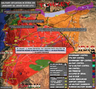 Military Situation In Syria On January 12, 2023 (Map Update)