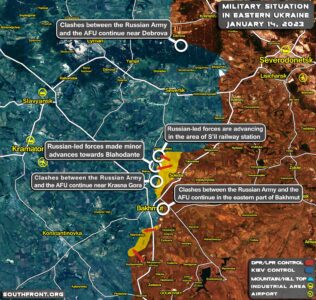 Military Overview On January 16, 2023: Wagner Fighters Achieved New Successes On Bakhmut-Soledar Front Lines
