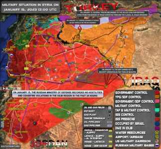 Military Situation In Syria On January 15, 2023 (Map Update)
