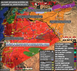Military Situation In Syria On January 16, 2023 (Map Update)