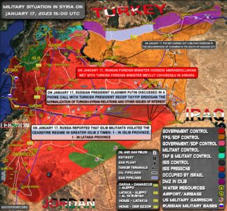 Military Situation In Syria On January 17, 2023 (Map Update)