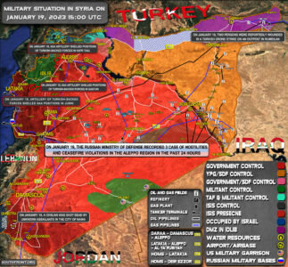 Military Situation In Syria On January 19, 2023 (Map Update)