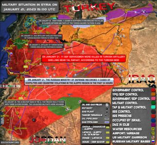 Military Situation In Syria On January 21, 2023 (Map Update)