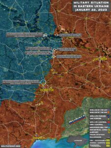 Military Situation In Eastern Ukraine On January 22, 2023 (Map Update)