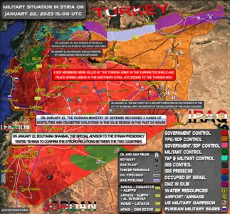 Military Situation In Syria On January 22, 2023 (Map Update)