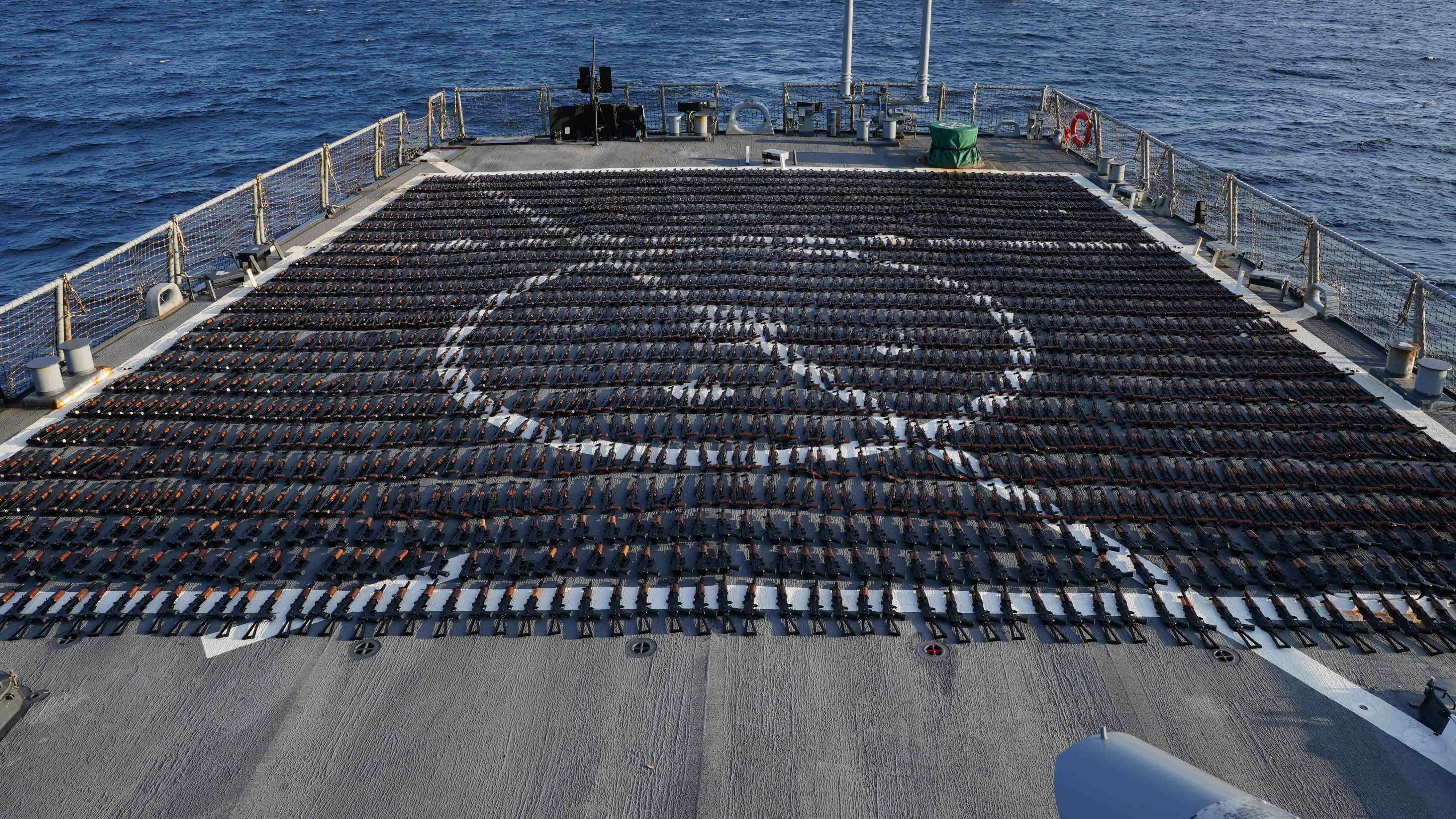 U.S. Navy Seizes More Than 2,000 Assault Rifles En Route From Iran To Yemen (Photos)