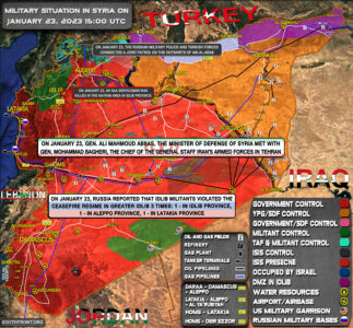 Military Situation In Syria On January 23, 2023 (Map Update)