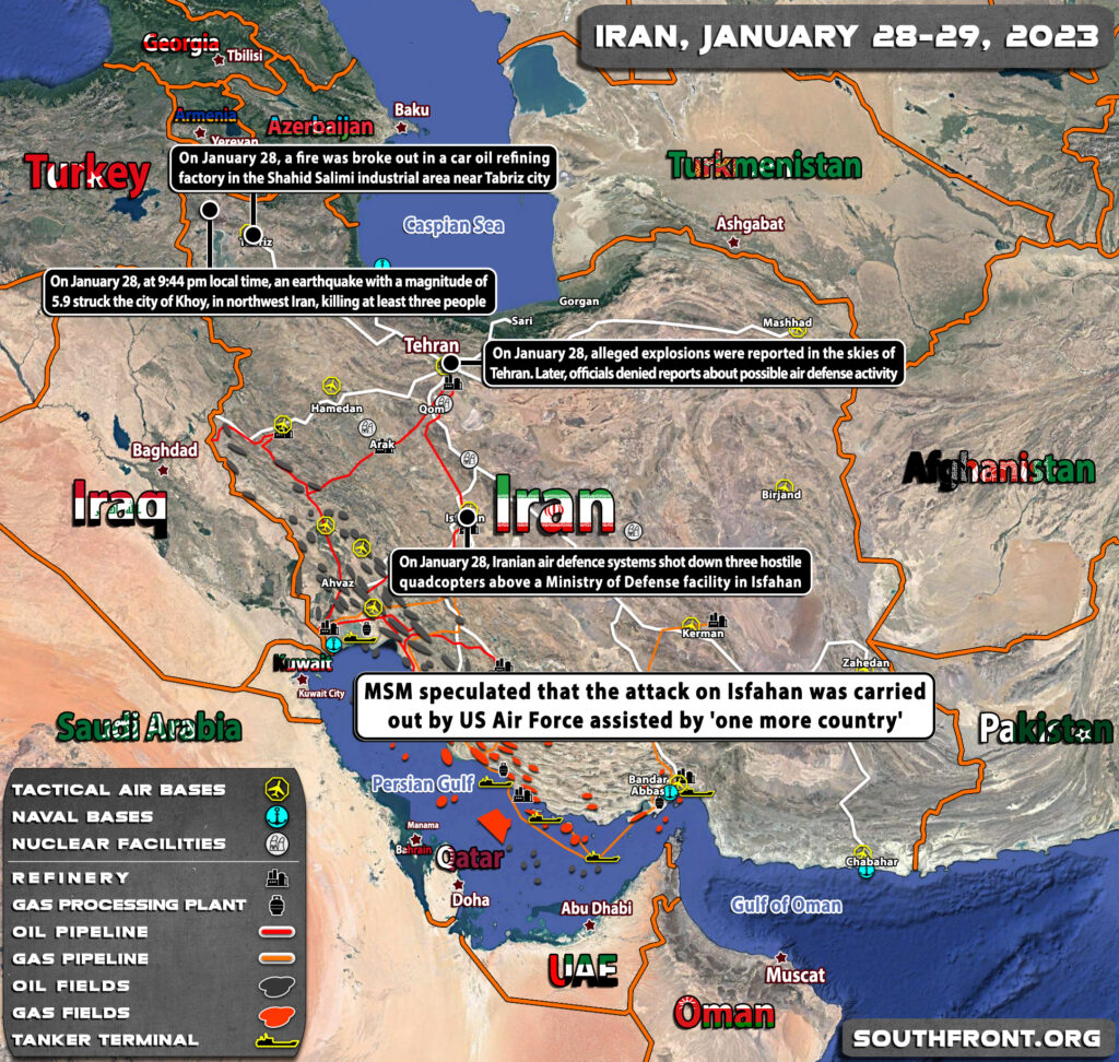 Drone Attack On Isfahan Military Site In Iran (Map Update)