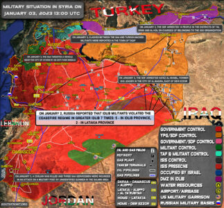 Military Situation In Syria On January 3, 2023 (Map Update)