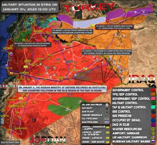Military Situation In Syria On January 4, 2023 (Map Update)