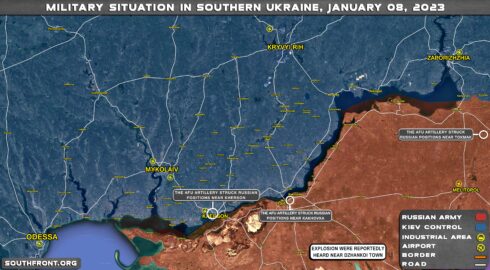 Military Situation In Southern Ukraine On January 8, 2023 (Map Update)