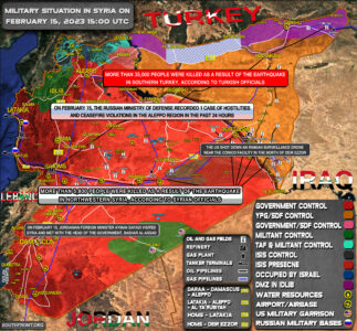 Military Situation In Syria On February 15, 2023 (Map Update)