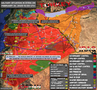 Military Situation In Syria On February 1, 2023 (Map Update)