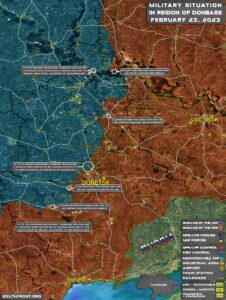 Military Situation In Donbass On February 23, 2023 (Map Update)