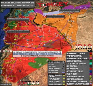 Military Situation In Syria On February 27, 2023 (Map Update)