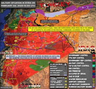 Military Situation In Syria On February 2, 2023 (Map Update)