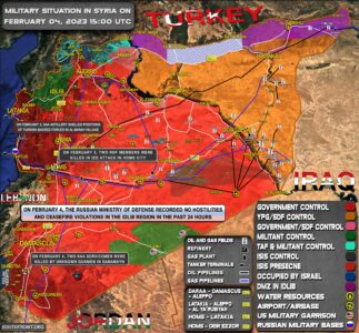 Military Situation In Syria On February 4, 2023 (Map Update)