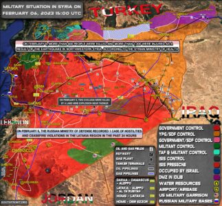 Military Situation In Syria On February 6, 2023 (Map Update)