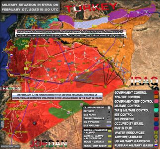 Military Situation In Syria On February 7, 2023 (Map Update)