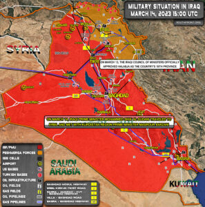 Military Situation In Iraq On March 14, 2023 (Map Update)