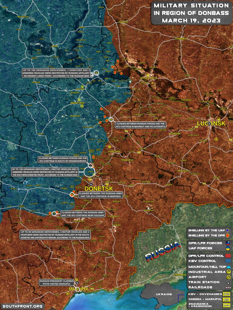 Military Situation In Donbass On March 19, 2023 (Map Update)